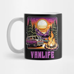 Vanlife sunset purples Mug